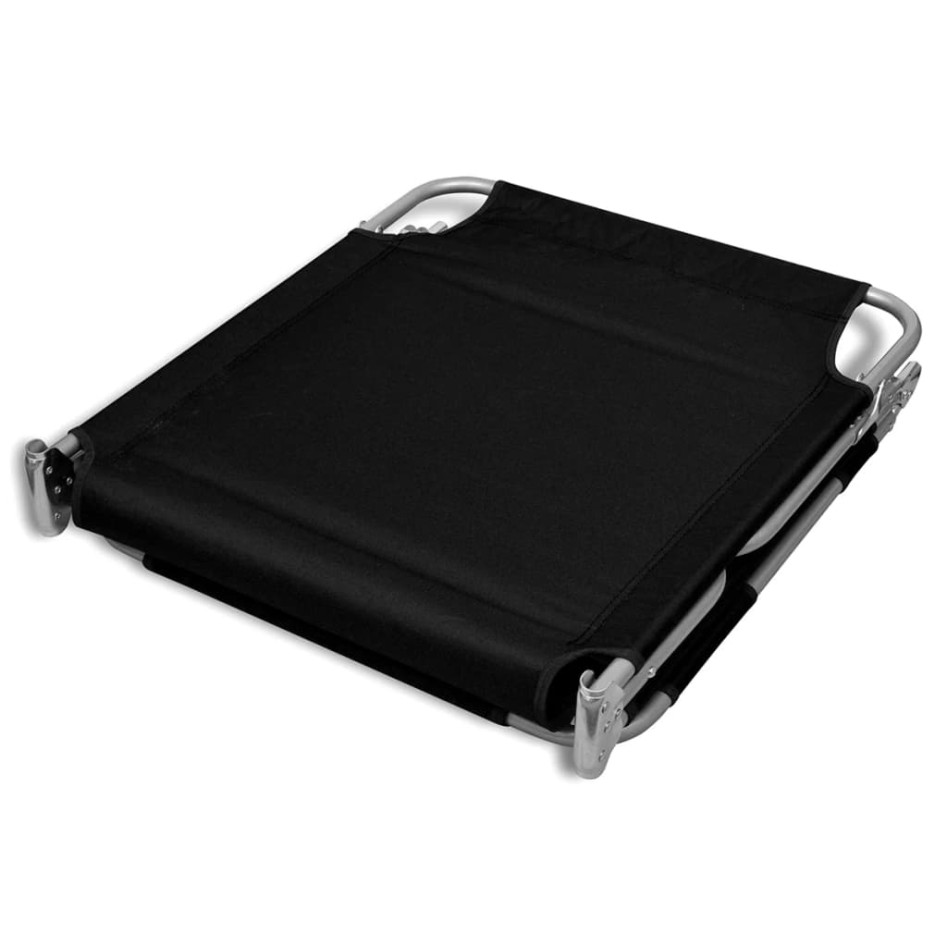 Tumbona plegable de acero con cojín de cabeza acero
