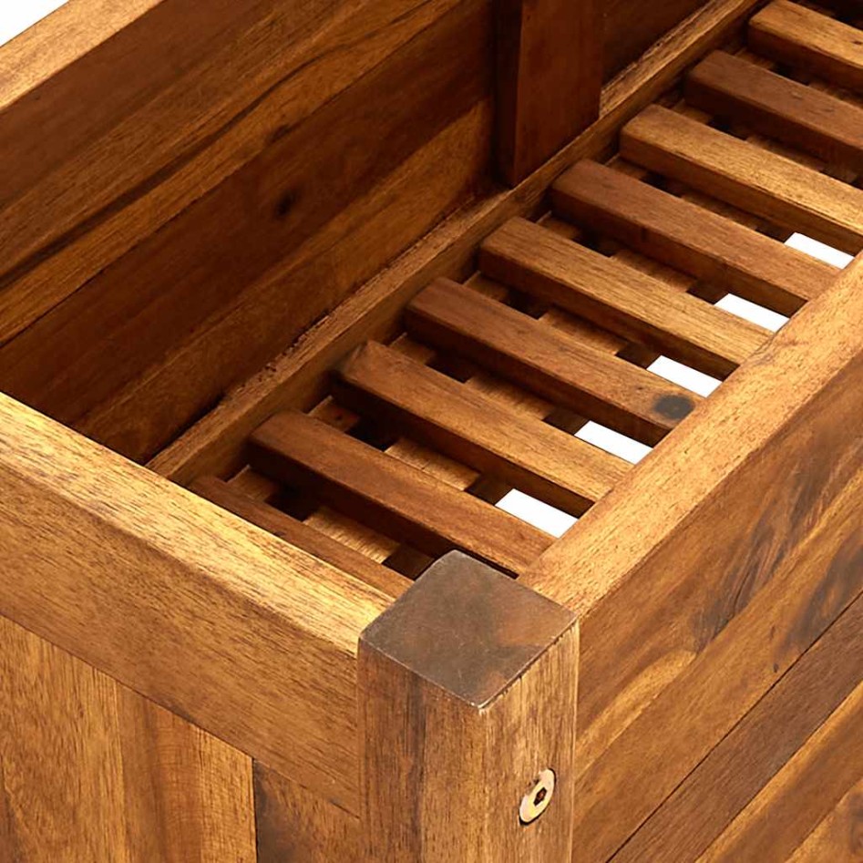 Arriate de madera de acacia 76x27,6x25