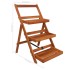 Soporte para plantas de 3 niveles madera de acacia 50x63x80