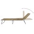 Tumbona plegable con respaldo ajustable