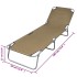 Tumbona plegable con respaldo ajustable