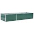 Arriate de jardín de acero galvanizado verde 240x80x45