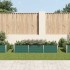 Arriate de jardín de acero galvanizado verde 240x80x45