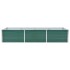 Arriate de jardín de acero galvanizado verde 240x80x45