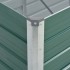 Arriate de jardín de acero galvanizado verde 240x80x45