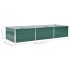 Arriate de jardín de acero galvanizado verde 240x80x45