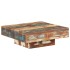 Mesa de centro de madera maciza reciclada 80x80x28
