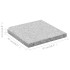 Base de peso de sombrilla de granito cuadrada gris 25