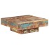 Mesa de centro de madera maciza reciclada 80x80x28