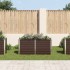 Arriate de acero galvanizado marrón 160x40x77