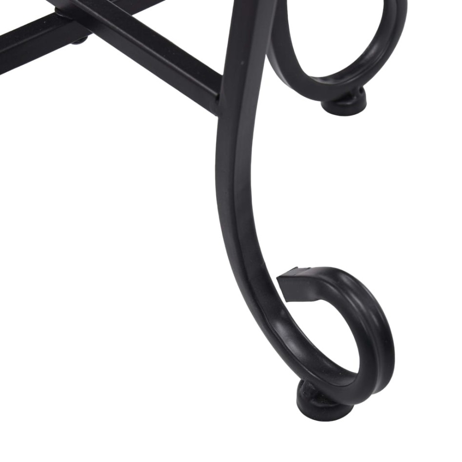 Mesitas de mosaico 3 uds cerámica azul y