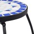 Mesitas de mosaico 3 uds cerámica azul y