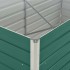 Jardinera elevada de acero galvanizado verde 160x80x45