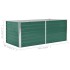 Jardinera elevada de acero galvanizado verde 160x80x45