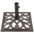 Base de sombrilla de hierro fundido color bronce 12 kg 49
