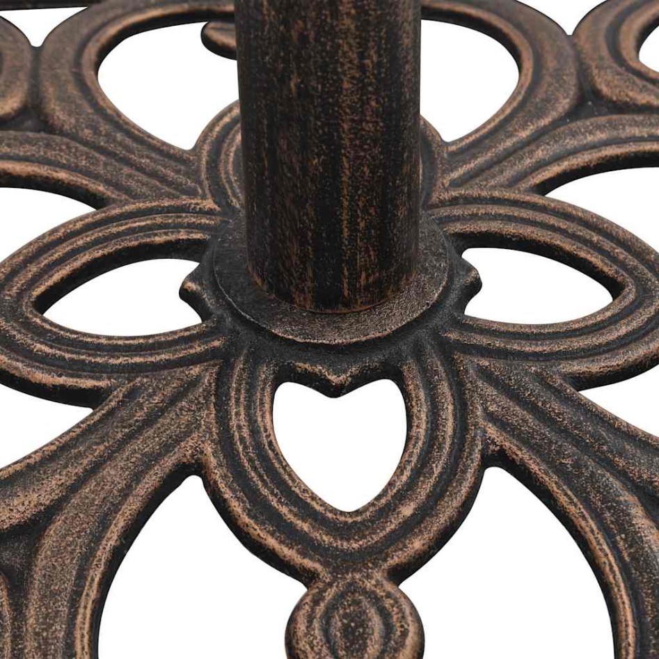 Base de sombrilla de hierro fundido color bronce 12 kg 49