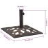 Base de sombrilla de hierro fundido color bronce 12 kg 49