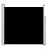 Toldo lateral retráctil de jardín negro 170x300