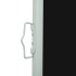 Toldo lateral retráctil de jardín negro 170x300