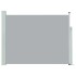 Toldo lateral retráctil de jardín gris 140x500