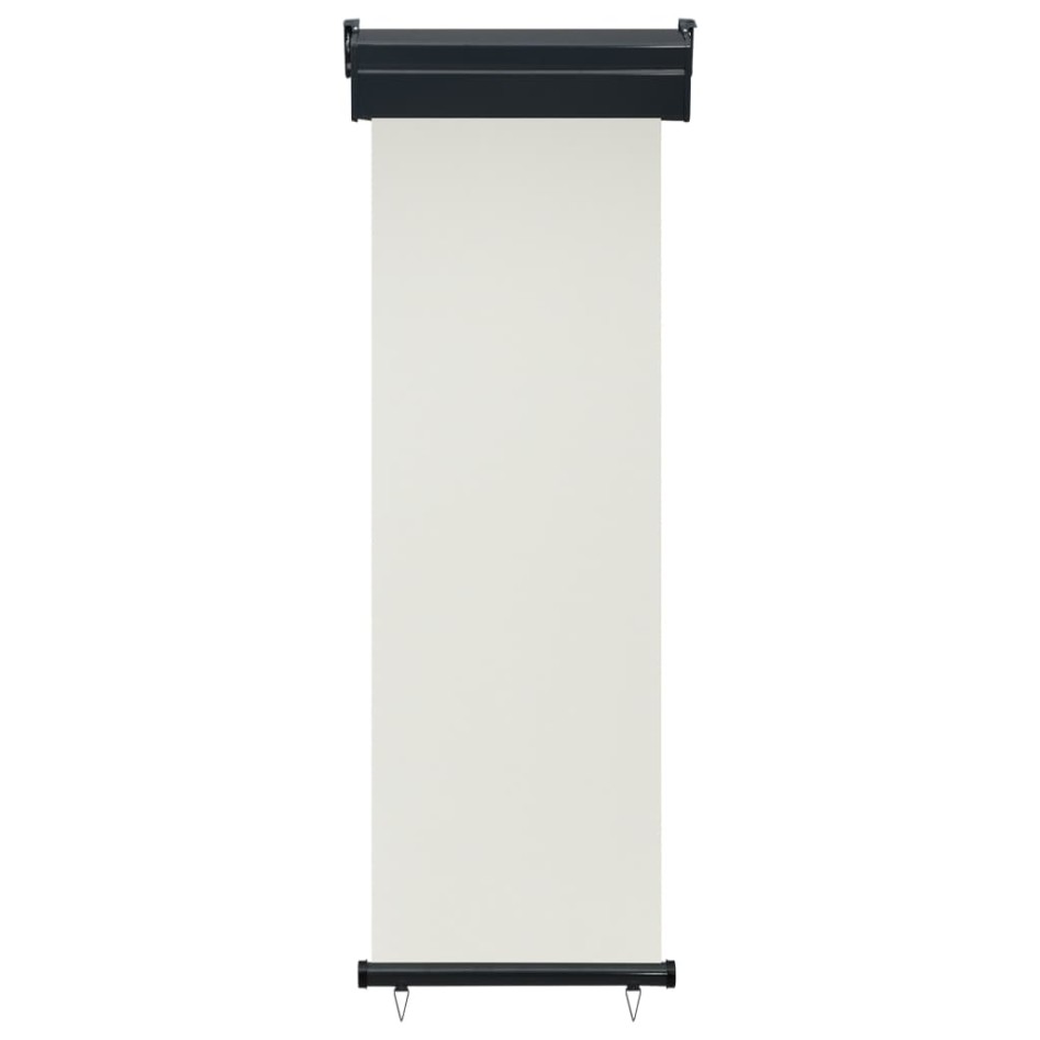 Toldo lateral de balcón color crema 65x250