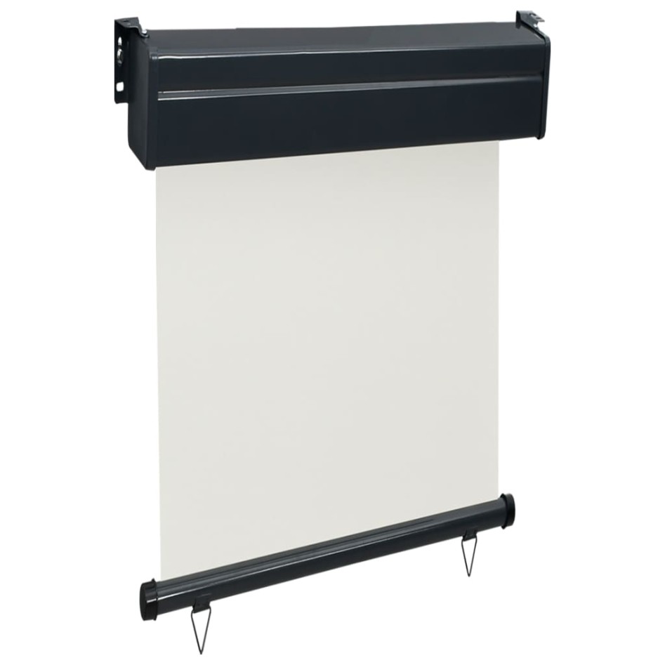 Toldo lateral de balcón color crema 65x250