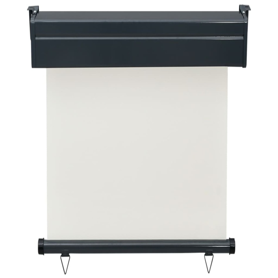 Toldo lateral de balcón color crema 65x250
