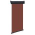 Toldo lateral de balcón marrón 105x250