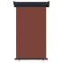 Toldo lateral de balcón marrón 105x250