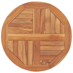 Superficie de mesa redonda madera maciza de teca 2,5 cm 60