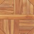 Superficie de mesa redonda madera maciza de teca 2,5 cm 60