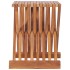 Taburete plegable de madera maciza de teca 40x32x45