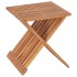 Taburete plegable de madera maciza de teca 40x32x45