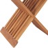 Taburete plegable de madera maciza de teca 40x32x45