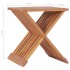Taburete plegable de madera maciza de teca 40x32x45