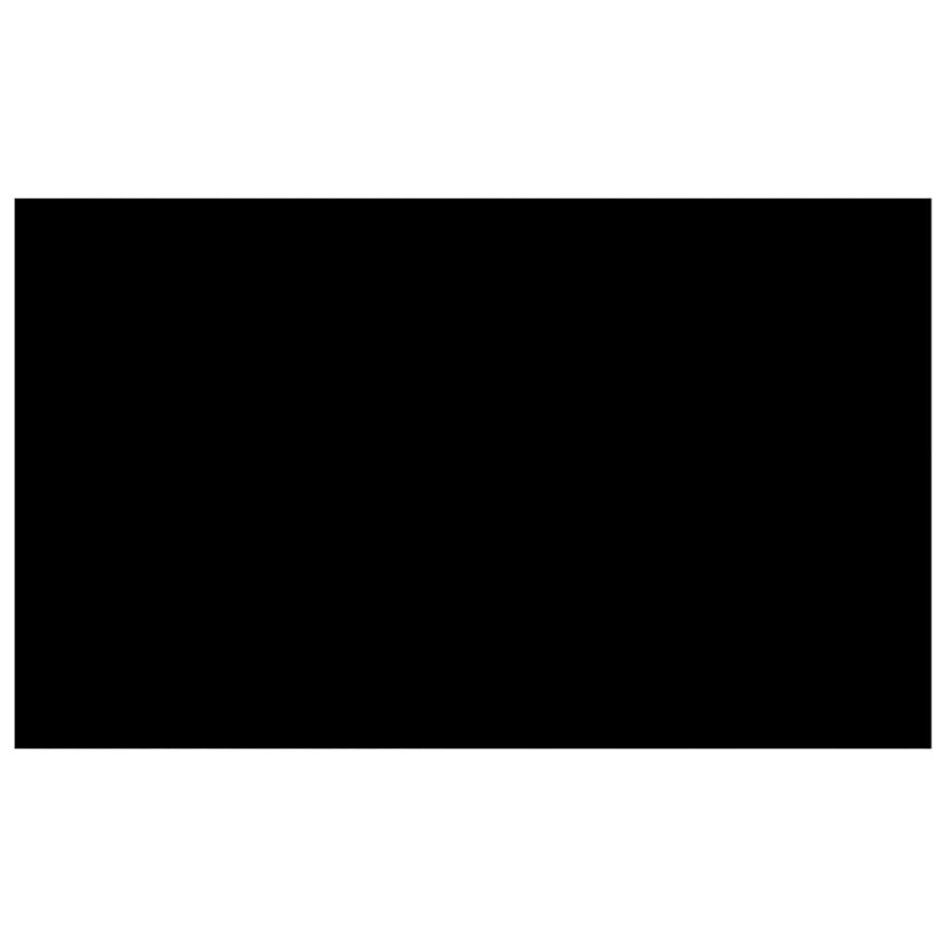 Cubierta de piscina rectangular PE negro 500x300