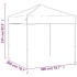 Carpa para fiestas plegable gris antracita 2x2