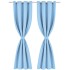 Cortinas opacas 2 piezas con ojales de metal 135x245cm