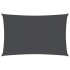 Toldo de vela rectangular tela Oxford gris antracita 3x6