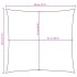 Toldo de vela cuadrado tela Oxford color crema 4,5x4,5
