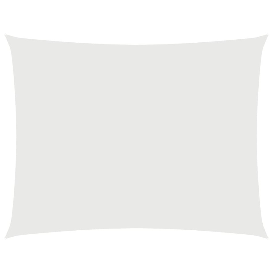 Toldo de vela rectangular tela Oxford blanco 3,5x5