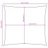 Toldo de vela cuadrado tela Oxford terracota 5x5