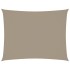 Toldo de vela rectangular tela Oxford gris taupe 3x6