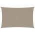 Toldo de vela rectangular tela Oxford gris taupe 4x7