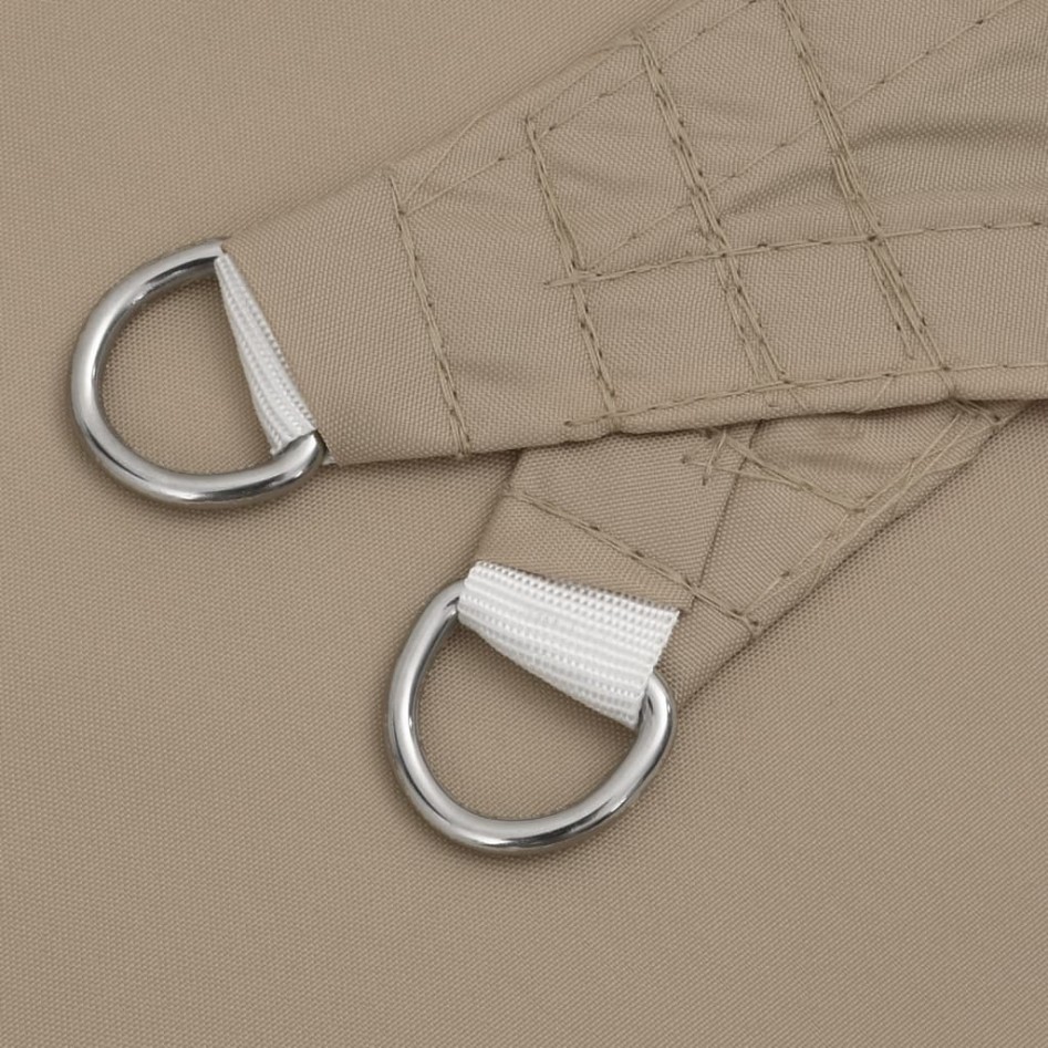 Toldo de vela rectangular tela Oxford gris taupe 4x7