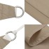 Toldo de vela rectangular tela Oxford gris taupe 4x7
