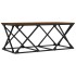 Mesa de centro madera contrachapada roble marrón 100x49x40