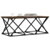 Mesa de centro madera contrachapada roble marrón 100x49x40