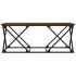 Mesa de centro madera contrachapada roble marrón 100x49x40