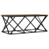 Mesa de centro madera contrachapada roble marrón 100x49x40